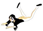 animated animated_gif ass black_hair bleach bottomless gif hentaikid kuchiki_rukia rukia_kuchiki