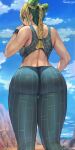 1girl female_only jojo's_bizarre_adventure jolyne_cujoh jolyne_kujo kotonohat rear_view shexyo solo_female stone_ocean tagme