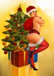 ass big_ass big_breasts bitch breasts christmas christmas_outfit christmas_tree isabelle_(isabelle_cartoons_truestory_toons) isabelle_cartoons_truestory_toons mom nude saarl santa_hat slut whore