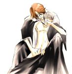  2boys aizen_sousuke bleach ichimaru_gin lowres masturbation multiple_boys reach-around sosuke_aizen yaoi 