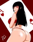  ass ass_focus bitch brunette curvy dat_ass dice_kun huge_ass jabami_yumeko kakegurui long_hair red_eyes 