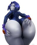  1girl aeondud anus anus_peek ass ass_focus ass_out bedroom_eyes big_ass blue_hair bottom_heavy breasts bubble_ass bubble_butt cameltoe clothing dat_ass dc_comics dumptruck_ass fat_ass female_focus female_only grey_skin huge_ass insanely_hot large_ass leotard looking_at_viewer looking_back massive_ass rachel_roth raven_(dc) seductive seductive_eyes seductive_look seductive_pose sexy sexy_ass sexy_pose solo_female solo_focus spread_ass spreading teen_titans thick_ass thick_thighs thunder_thighs wide_hips 