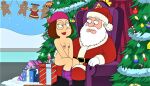 ass breasts erect_nipples family_guy glasses hat meg_griffin nude santa_claus thighs