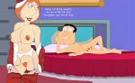 bed breasts christmas family_guy glenn_quagmire infidelity lois_griffin penis santa_costume