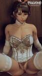  alluring foulveins insanely_hot josie_rizal lingerie naked_from_the_waist_down namco pubic_hair pussy tekken tekken_7 