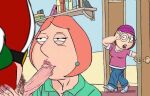 family_guy fellatio lois_griffin meg_griffin santa_claus