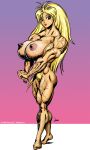 blonde_hair breasts dcmatthews muscular pubic_hair