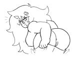  alice alien ass bent_over big_ass cartoon_network dressing jasper jasper_(steven_universe) long_hair looking_back muscle muscular muscular_female panties panties_around_legs steven_universe wide_hips 