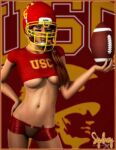  american_football breasts clothing football_field football_helmet helmet sydgrl3d 