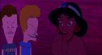  aladdin_(series) alluring beavis beavis_and_butt-head butt-head clothed_male_nude_female crossover disney mtv nude princess_jasmine tagme 