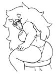  alice alien ass ass_crack big_ass cartoon_network jasper jasper_(steven_universe) long_hair looking_at_viewer looking_back muscle muscular muscular_female panties steven_universe string_panties tank_top thong 