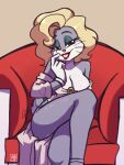  big_breasts blonde_wig bugs_bunny cleavage crossdressing deathzera furry grey_fur looney_tunes marilyn_monroe 