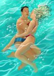 1boy1girl ass blonde_hair blue_eyes caress comic drawing love masturbation mathilde saarl saarl_slut sex slut swimming_pool whore