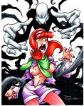  breasts daphne_blake imminent_rape johnny_segura nipples scooby-doo slenderman torn_clothes 