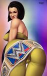  1girl 1girl ass bayley belt big_ass black_hair champion championship_belt squinty003 wwe wwe_diva wwe_divas 