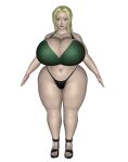  3d blond_hair gigantic_ass gigantic_breasts hourglass_figure naruto_shippuden saturnxart tsunade 