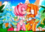 amy_rose bbmbbf blush bra breasts chaos feet groping kissing mobius_unleashed orange_fur palcomix panties pink_fur sega sonic_(series) sonic_the_hedgehog_(series) tikal_the_echidna toes