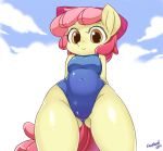 apple_bloom apple_bloom_(mlp) cameltoe female friendship_is_magic my_little_pony pussy pussy_visible_through_clothes shepherd0821