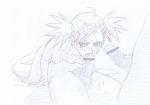 69 bleach censored cum facial fellatio hayashibara_hikari hiyori_sarugaki monochrome oral sarugaki_hiyori sketch small_breasts sucking