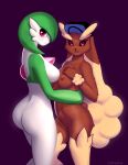 2girls anthro ass big_ass breasts dat_ass furry gardevoir lopunny navel nintendo nipple nude pipyaka pokemon pokemon_(species) sideboob tagme yuri