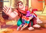  1boy 1boy2girls 2_girls ass bbmbbf over_the_knee palcomix pietro&#039;s_secret_club princess_ariel ralph_breaks_the_internet rapunzel rapunzel_(tangled) red_ass spanking tangled the_little_mermaid wreck-it_ralph wreck-it_ralph_(character) 