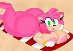 1girl 3barts amy_rose anthro ass beach big_ass big_breasts breasts bubble_butt dat_ass dumptruck_ass erect_nipples fat_ass female_only furry hedgehog huge_ass huge_breasts large_ass looking_at_viewer lying lying_on_stomach nipples nude nude_female sand sega sexy sexy_ass sexy_body sexy_breasts sexy_pose smile sonic_the_hedgehog_(series) thick_ass thick_thighs thunder_thighs wide_hips