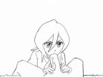 animated animated_gif bleach fellatio gif kuchiki_rukia lowres monochrome oral