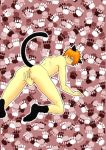 all_fours animal_ears ass bleach cat_ears cat_tail catboy from_behind kurosaki_ichigo looking_back male male_focus nude orange_hair solo tail yaoi