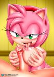  1boy 1boy1girl 1girl amy_rose anthro areola bbmbbf between_breasts big_breasts breasts cum erection eulipotyphlan female_anthro female_focus furry green_eyes half-closed_eyes hedgehog human human_on_anthro interspecies licking licking_own_nipple male_human male_human/female_anthro mammal mobius_unleashed naughty_face nipples open_mouth paizuri palcomix palcomix_vip penis penis_between_breasts pietro&#039;s_secret_club sega self_breast_sucking sonic_the_hedgehog_(series) tongue tongue_out 