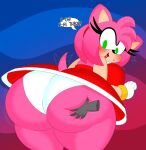  1girl 3barts amy_rose anthro ass ass_dough ass_grab ass_squeeze ass_squish big_ass breasts bubble_ass bubble_butt dat_ass disembodied_hand dress fat_ass female_only furry gloves grabbing_ass groping_ass hedgehog huge_ass hyper_ass insanely_hot offscreen_character panties sega sex sexy sexy_ass sonic_the_hedgehog_(series) surprised thick_ass thick_thighs underwear white_panties white_underwear 