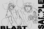  bleach blush ishida_uryuu male male_focus nude open_mouth sketch 