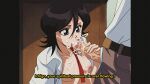 1boy 1girl black_hair bleach cum cum_drip cum_on_breasts cumshot_in_mouth ejaculation fellatio female_sub femdom hetero kuchiki_rukia kurosaki_ichigo oral orgasm sex short_hair submission