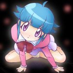  1girl blue_hair cameltoe haruyama haruyama_kazunori keroro_gunso keroro_gunsou leaning_forward lowres momoka_nishizawa nishizawa_momoka panties sgt._frog solo underwear 