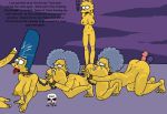 all_fours ass bart_simpson blue_hair bondage breasts cum dildo face_in_ass family hair human_centipede incest lisa_simpson love_train marge_simpson patty_bouvier penis selma_bouvier sisters the_fear the_simpsons twincest twins yellow_skin