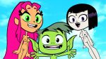  2024 beast_boy black_hair cartoon_network dc_comics edit green_hair green_skin older older_female orange_skin pink_hair raven_(dc) screenshot_edit starfire teen_titans teen_titans_go white_skin young_adult young_adult_female young_adult_male young_adult_woman 