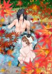  1boy 1girl ass black_hair brown_hair couple madara_uchiha nude nude_female nude_male original_character 