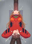  1girl 3_hyper_penis 3boys 3horses 3hyper_penis asuka_langley_souryuu hyper_penis neon_genesis_evangelion notkadraw 