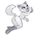 2016 anthro anus biped blue_eyes bodily_fluids boots clothing cum cum_in_mouth cum_inside dreamworks dulcinea_(puss_in_boots) erection eyebrows felid feline fellatio female footwear furry genital_fluids genitals hi_res high_heeled_boots high_heels high_res holding_penis human human_on_anthro human_on_furry interspecies male mammal ninjakitty oral paws penile penis penis_in_mouth puss_in_boots pussy raised_tail saliva sex shoes sucking sucking_penis tail the_adventures_of_puss_in_boots thick_thighs vulva white_fur