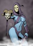  bikini enchantae_(artist) gender_bender genderswap jordi_bayarri masters_of_the_universe skeletor skull 