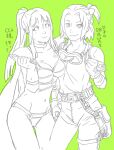  2girls armored_bra armored_panties bikini bulma_brief bulma_brief_(cosplay) dragon_ball dragon_ball_super dragon_ball_z female_only hinata_hyuuga kirikokku naruto_(series) naruto_shippuden pixiv sakura_haruno 