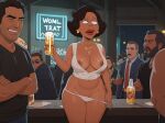 ai_generated beer donna_tubbs drunk family_guy nipples nipples_visible_through_clothing short_hair the_cleveland_show visible_nipples