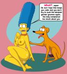  beastiality marge_simpson milf santa&#039;s_little_helper the_simpsons 