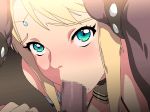 animated aqua_eyes blonde_hair censored fellatio futanari game_cg gif irrumatio kabe_ni_hamatte_ugokenai!_2 looking_at_viewer nighthawk_(circle) oral pov tears