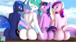 3d 4girls adult alicorn alicorn_triarchy anthro ass ass_grab backboob big_breasts breasts butt_grab dat_ass female female_only friendship_is_magic grope hasbro large_butt looking_back looking_down looking_over_shoulder my_little_pony nude_beach nudity outside pootanger_sfm princess_cadance princess_cadance_(mlp) princess_celestia princess_celestia_(mlp) princess_luna princess_luna_(mlp) questionable sideboob source_filmmaker tagme teen teenage_girl touching_ass twilight_sparkle twilight_sparkle_(mlp) wingless wingless_alicorn wingless_anthro young_adult