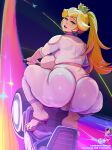  1girl ass big_ass blonde_hair bubble_ass bubble_butt clothing crouching crystalcheese dat_ass dumptruck_ass fat_ass female_only high_heels huge_ass insanely_hot large_ass long_hair long_ponytail looking_at_viewer looking_back mario_(series) motorcycle princess_peach rainbow_road royalty seductive seductive_eyes seductive_look seductive_smile sexy sexy_ass shoes squatting super_mario_bros. super_mario_bros._(2023_film) thick_ass thick_thighs vehicle wide_hips 