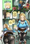 1boy 1girl ass big_ass big_breasts blonde_hair breasts colored hair light-skinned_female light-skinned_male light_skin link male nintendo nuezou princess_zelda tagme the_legend_of_zelda uncensored zelda_(breath_of_the_wild)