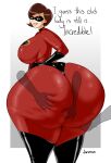  1girl ass ass_focus ass_grab big_ass big_breasts brown_hair bubble_ass bubble_butt cellulite dat_ass dialogue disembodied_hands disney dumpy elastigirl female female_only fingering_ass full_of_gas gigantic_ass grabbing grabbing_ass grabbing_from_behind helen_parr huge_ass huge_butt huge_thighs hyper hyper_ass jarsman_(artist) looking_back looking_pleasured mask massive_ass massive_butt massive_thighs mature_female milf pixar sagging_breasts seductive seductive_smile sex sexy sexy_ass sexy_body sexy_breasts smelly_ass smile smiling suit superheroine text the_incredibles thick_ass thick_thighs touching touching_ass voluptuous wide_hips 