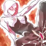 areola_bulge exposed_pussy gwen_stacy light-skinned_female marvel marvel_comics nipple_bulge older older_female pussy_ejaculation short_hair spider-gwen superheroine web_cum young_adult young_adult_female young_adult_woman