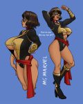 aged_up areola_bulge big_breasts big_lips bleepideeboop boob_window boots brown_skin dark-skinned_female english_text high_heel_boots kamala_khan marvel marvel_comics modified_costume ms._marvel muslim nipple_bulge older_version queen_of_hearts sash sexy_clothes short_hair superheroine text under_boob