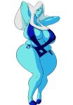  blue_diamond blue_diamond_(steven_universe) blue_eyes blue_hair blue_skin gigantic_ass gigantic_breasts hourglass_figure slb steven_universe 